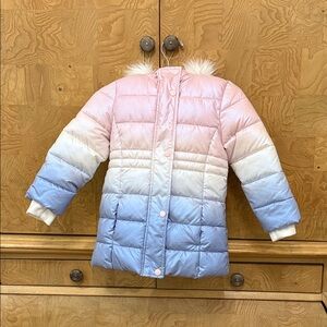 Members, Mark Pink and Blue Ombre Puffer Jacket